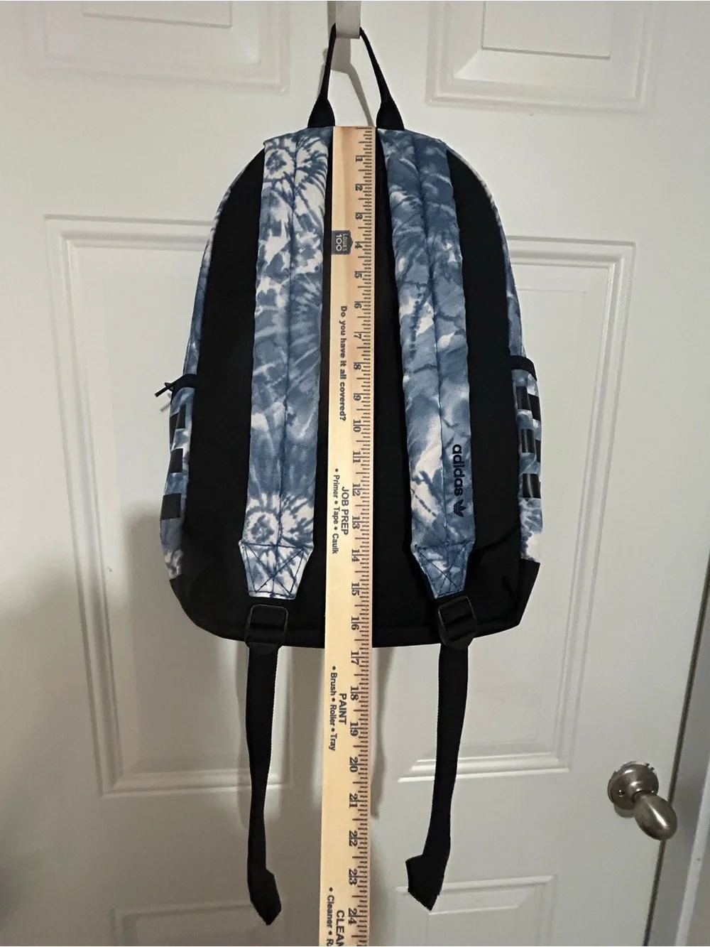adidas Blue and White Tie-Dye Kids Backpack